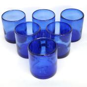 Solid Cobalt Blue 9 oz Short Tumblers (set of 6)